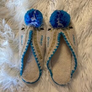 Man Slippers Hand Made from Greece 100% wool and leather very cute